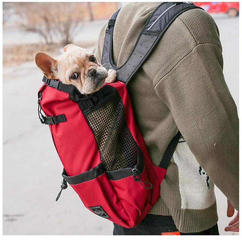 Mochila de viaje para transportar mascotas, bolsa de malla transpirable para deportes al aire libre, bicicleta, motocicleta, senderismo, envío directo - Imagen 4