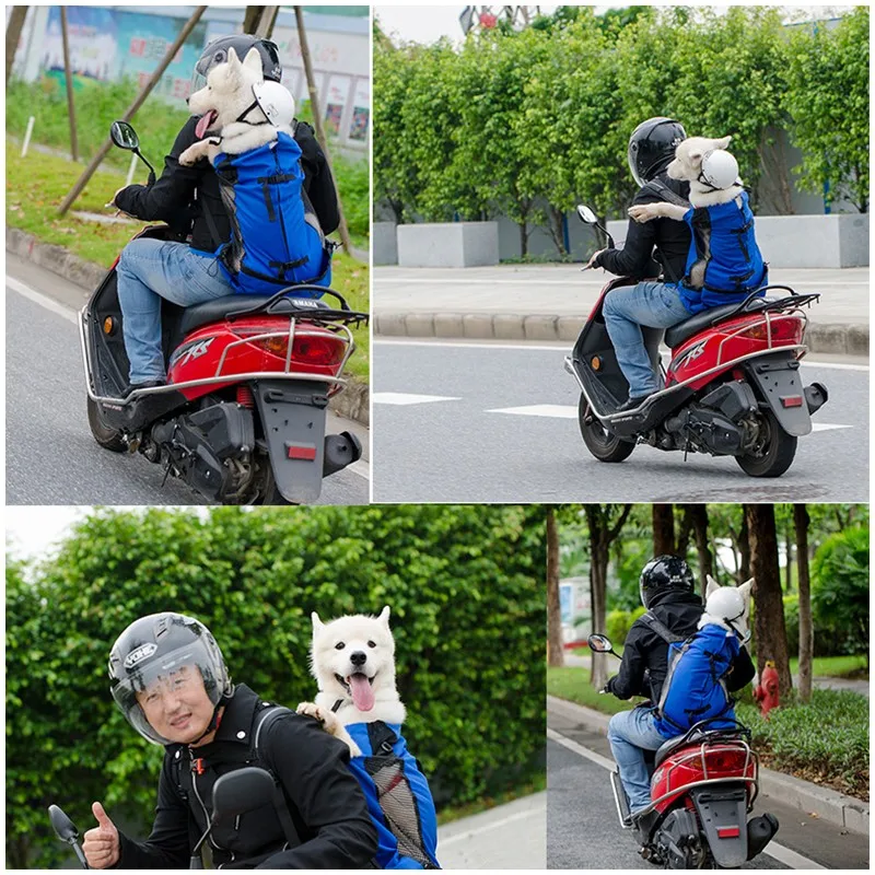 Mochila de viaje para transportar mascotas, bolsa de malla transpirable para deportes al aire libre, bicicleta, motocicleta, senderismo, envío directo - Imagen 11