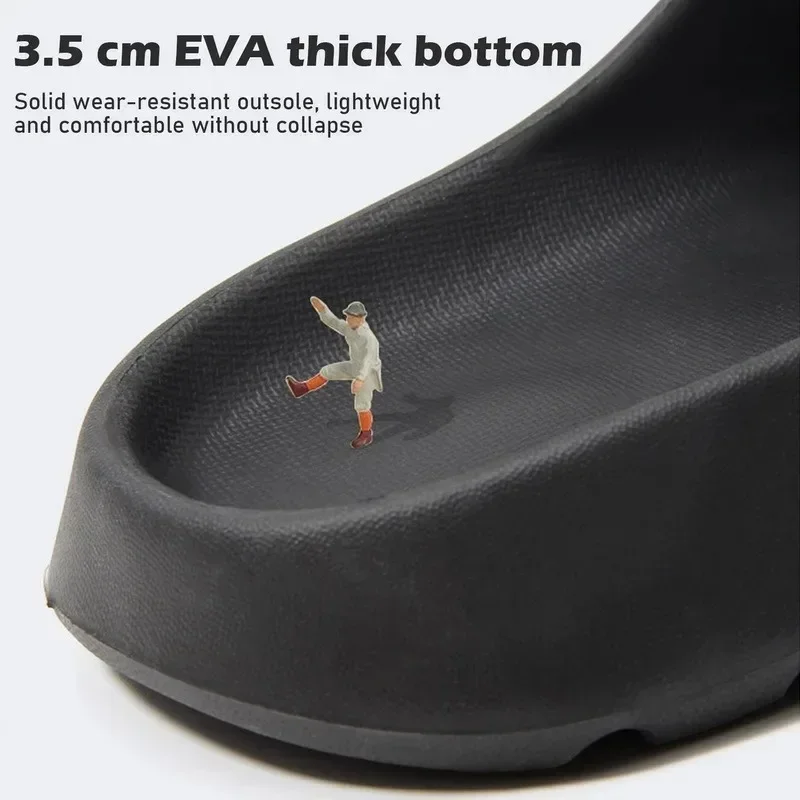 Zapatillas de coco, sandalias de suela gruesa de nube, moda de verano, zapatillas de playa de fondo suave para hombres, sandalias para mujeres, chanclas EVA - Imagen 13