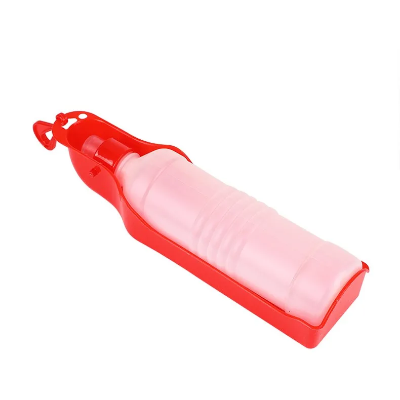 Botella de agua para perros de 250ml/500ml, botella de agua portátil de plástico para mascotas, tazón alimentador de agua potable para viajes al aire libre, cuencos plegables para perros - Imagen 10