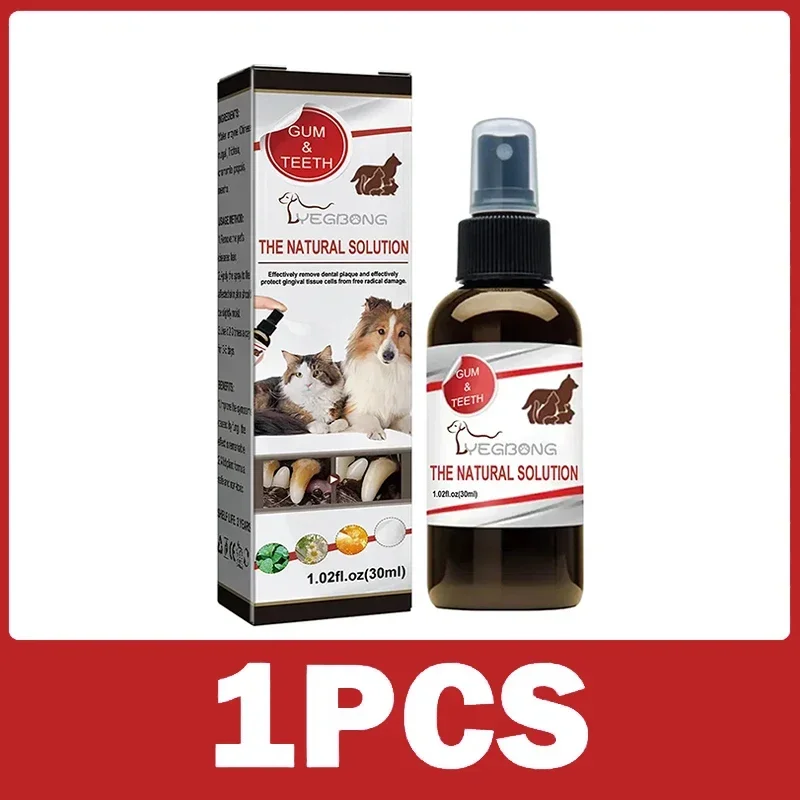 Spray de limpieza Dental para mascotas, ambientador para perros que elimina el mal aliento, limpieza Oral para gatos, cuidado Dental, desodorización, suministros para mascotas, 30ml - Imagen 8