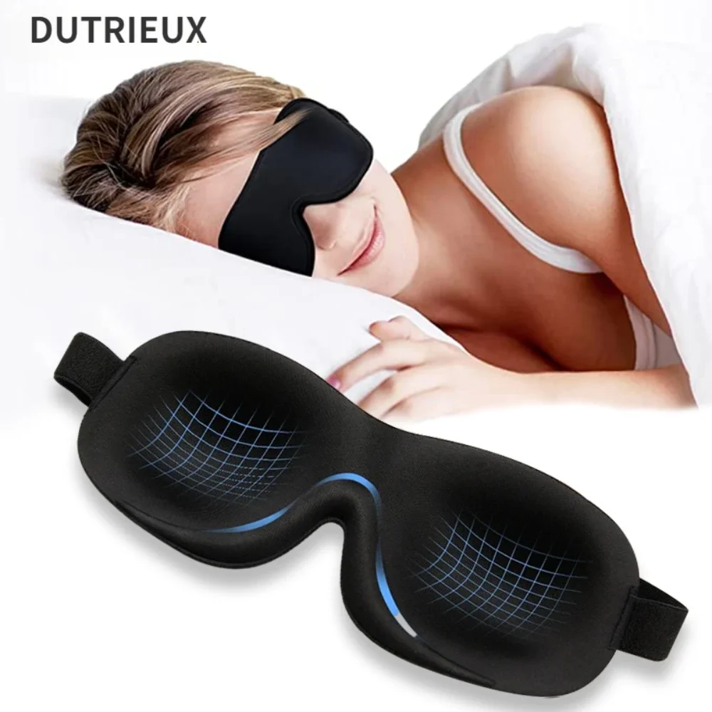 Máscara de ojos 3D para dormir, máscara de ojos transpirable con sombreado, máscara de ojos Natural para dormir, bloque de espuma viscoelástica, máscara de noche, venda para los ojos para dormir