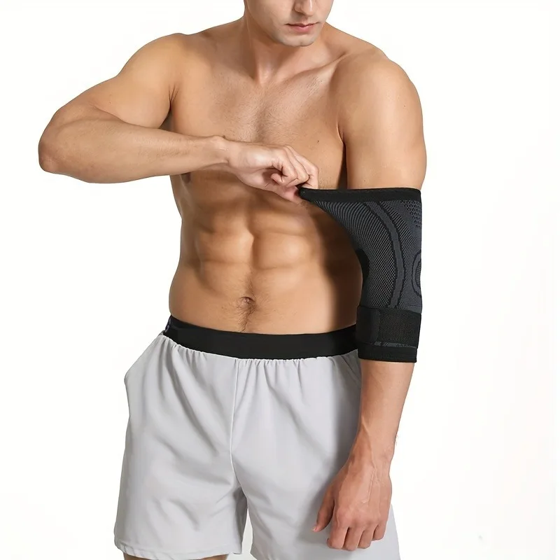 Protector de codo deportivo para hombres y mujeres, funda protectora para brazo, correa para cinturón de codo de tenis, bobinado presurizado, 1 ud. - Imagen 6