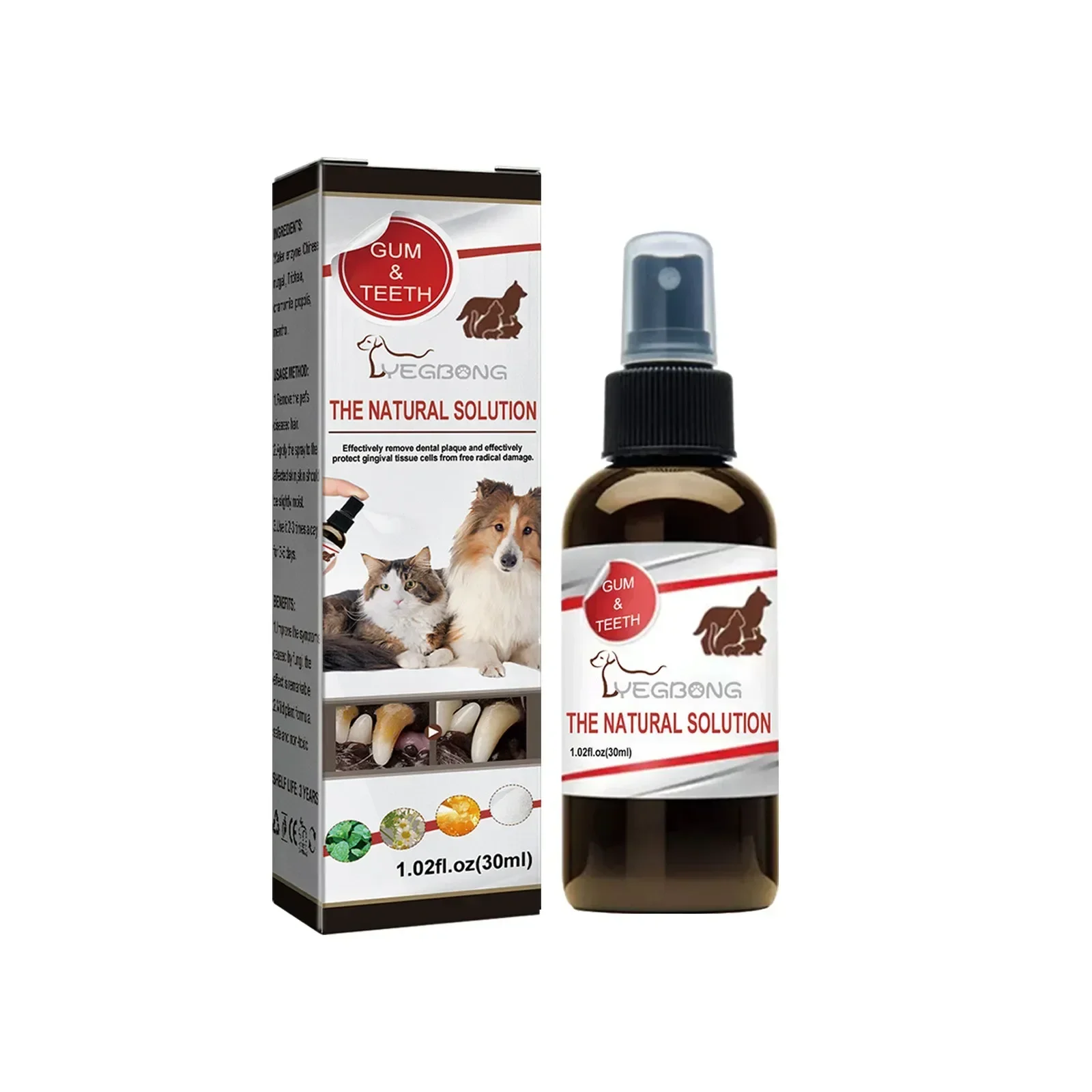 Spray de limpieza Dental para mascotas, ambientador para perros que elimina el mal aliento, limpieza Oral para gatos, cuidado Dental, desodorización, suministros para mascotas, 30ml - Imagen 6
