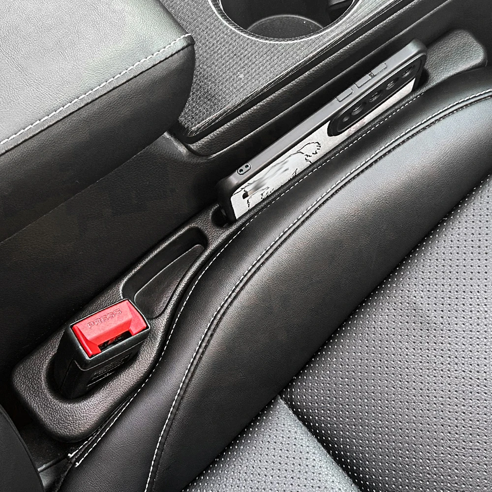Enchufe de costura lateral para espacio de asiento de coche, tira de relleno a prueba de fugas para todos los modelos de coche, cartera, soporte para teléfono, accesorios para coche - Imagen 5