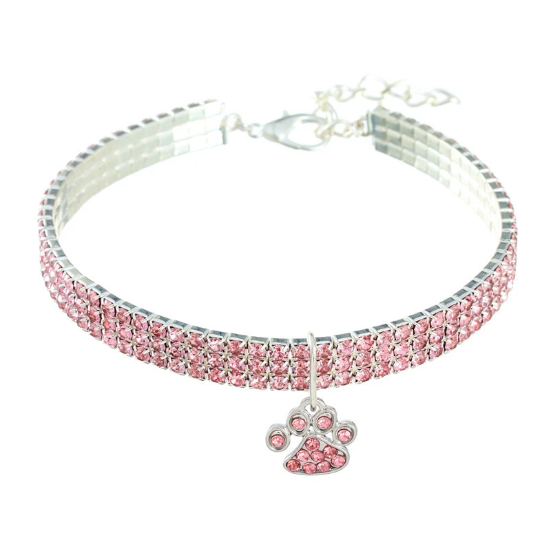 Collares de cuello de perro de circón brillante, collar de cadena extendida de aleación duradera para mascotas pequeñas y medianas, regalos de fiesta rosa, collar para perros y gatos - Imagen 12