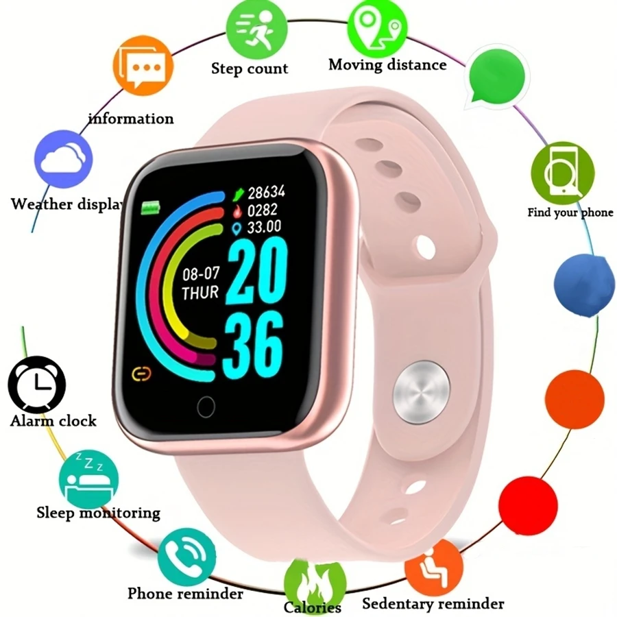 Reloj inteligente 116Plus D13 Y68 pulsera deportiva correr Monitor de Fitness seguimiento mensaje de ritmo cardíaco recordatorio hombres reloj inteligente mujer - Imagen 9