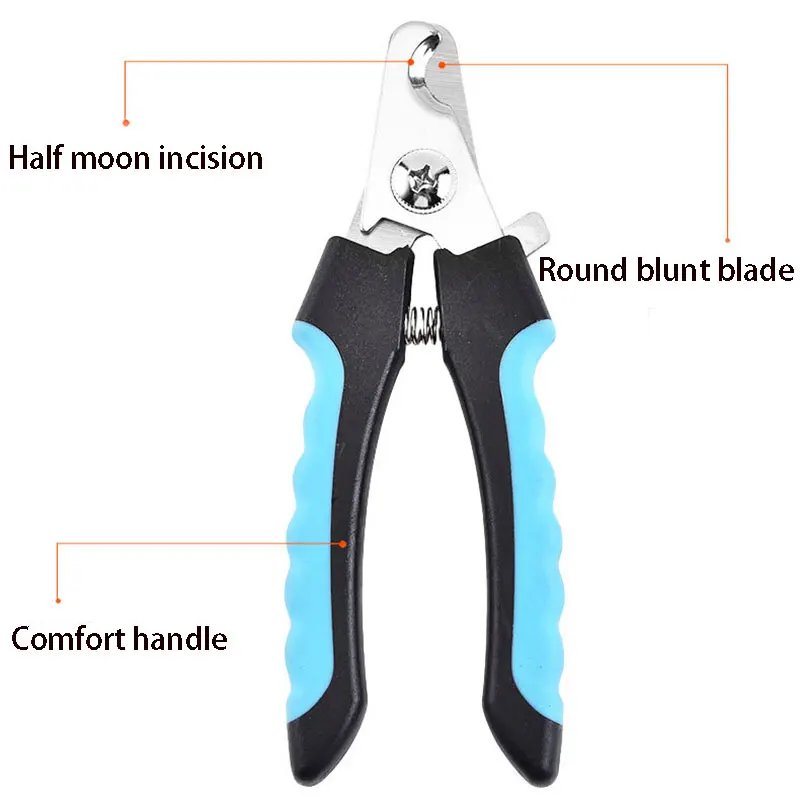 Cortauñas para mascotas con hoz, cortaúñas para perros grandes, tijeras de aseo de acero inoxidable, cortauñas multifuncional para gatos - Imagen 14