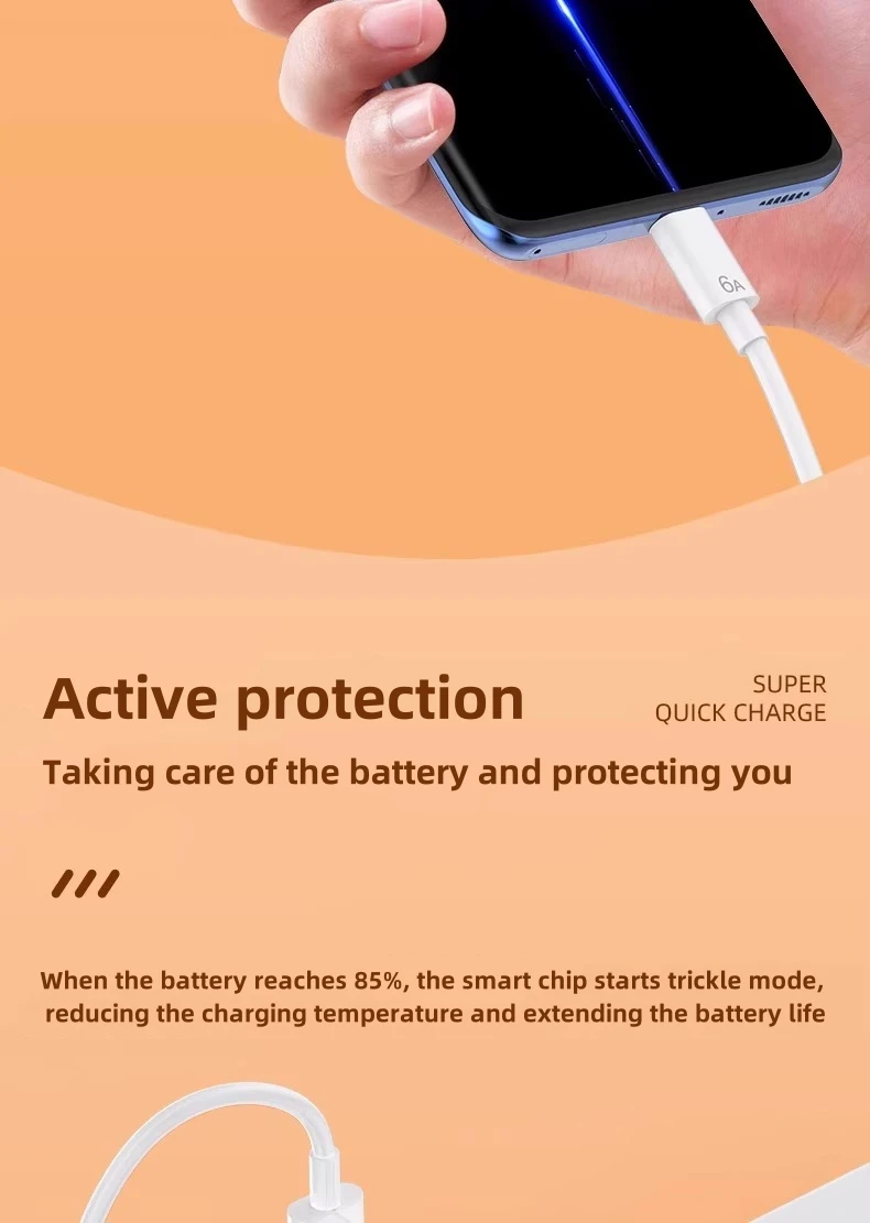 Cargador rápido USB de 67W, Cable de carga tipo C Turbo para Xiaomi 14, 13, 12, 11, 10, Ultra Redmi Note 12T, 13 Pro - Imagen 11