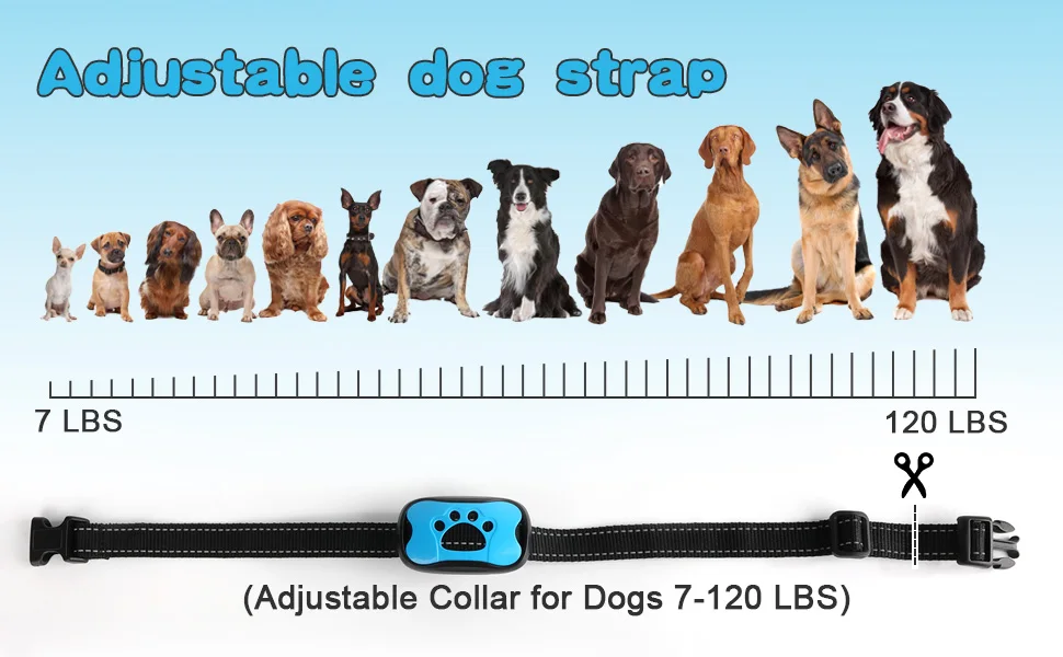 Dispositivo antiladridos para perros, Collar de entrenamiento para perros recargable por USB, Collar ultrasónico antiladridos con vibración para dejar de ladrar - Imagen 21