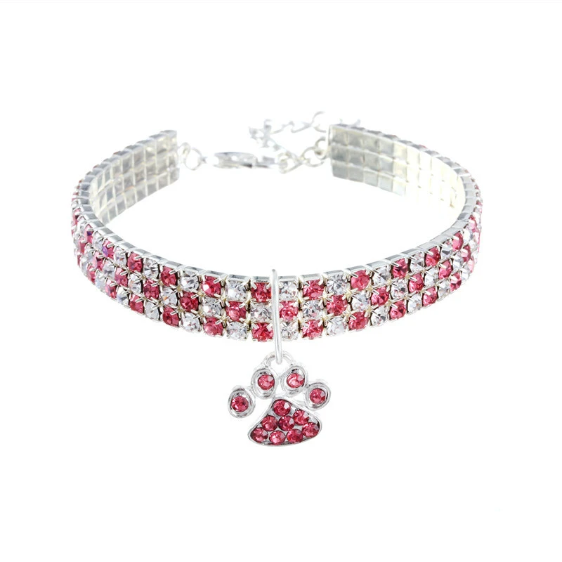 Collares de cuello de perro de circón brillante, collar de cadena extendida de aleación duradera para mascotas pequeñas y medianas, regalos de fiesta rosa, collar para perros y gatos - Imagen 14