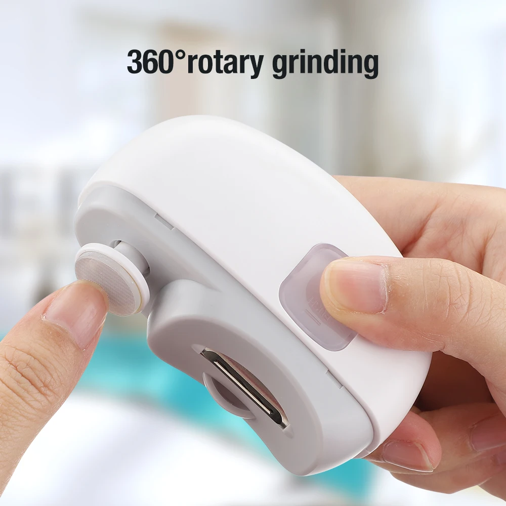 Cortauñas eléctrico para pulir y pulir con cortauñas automático ligero, cortador de uñas recargable, manicura para bebés y adultos - Imagen 10