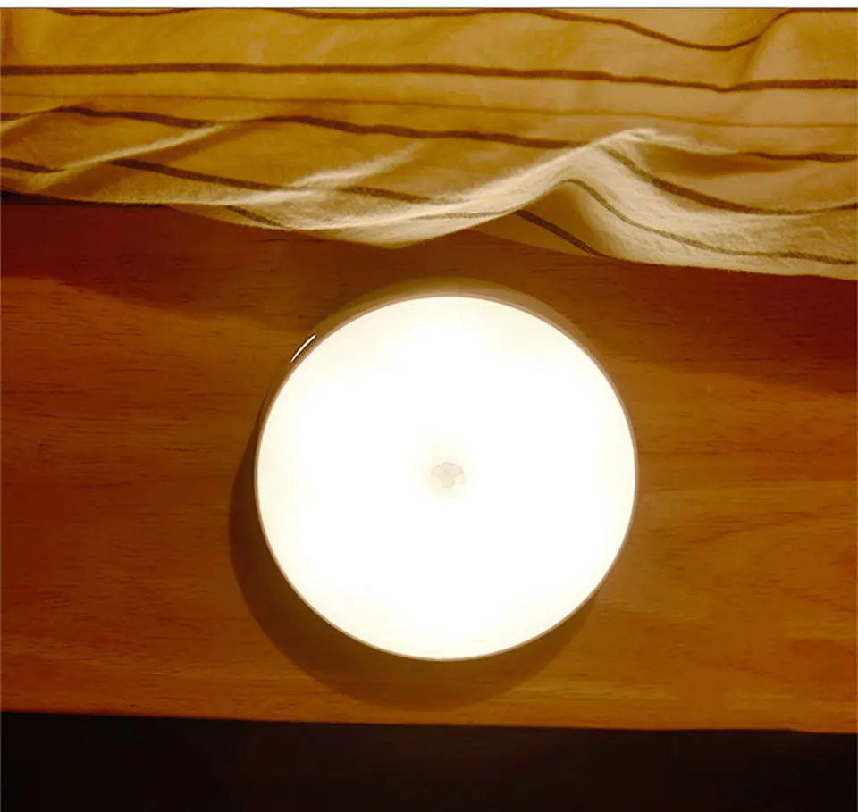 Luz nocturna recargable por USB con sensor de movimiento, lámpara LED para cocina, dormitorio, escaleras, pasillo, armario, luz nocturna - Imagen 14