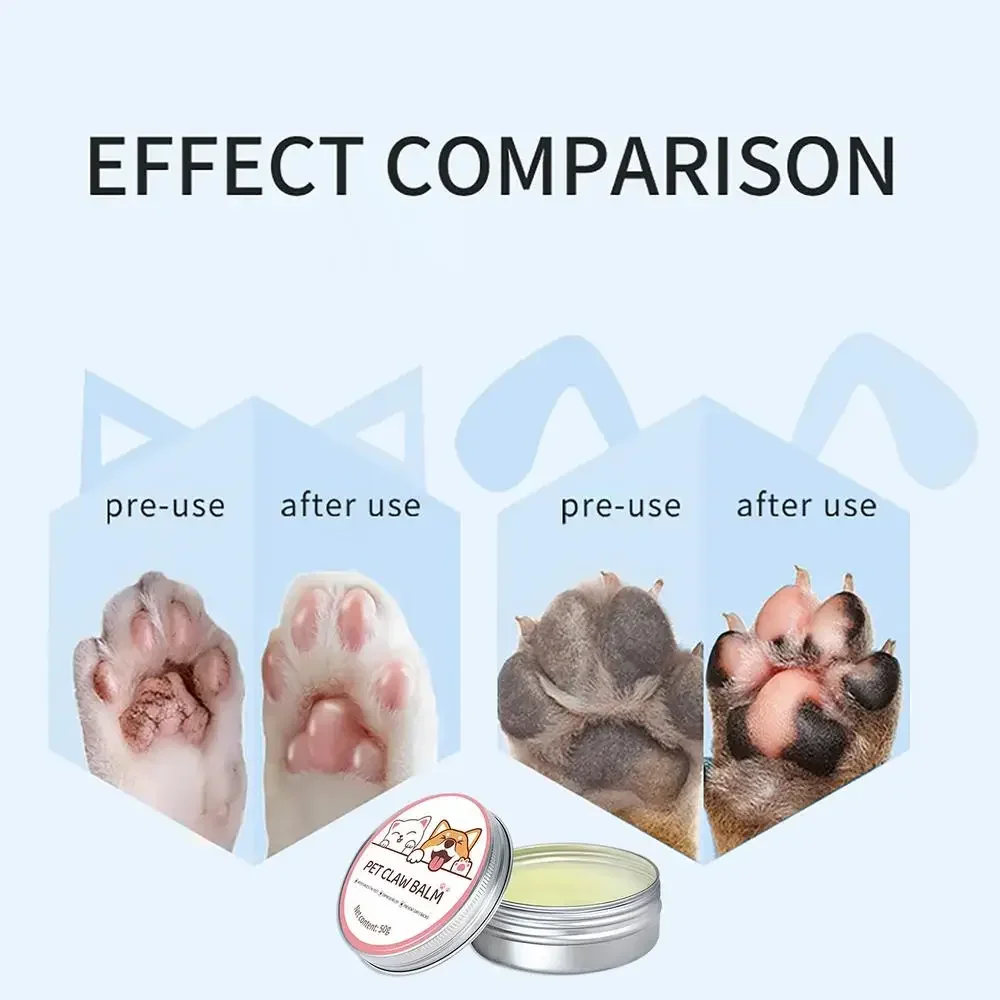 Crema hidratante para pies de mascotas, 50g, crema para patas de gato para el hogar, pata de perro, pata de gato, cuidado de invierno, crema hidratante para pies de perro - Imagen 15