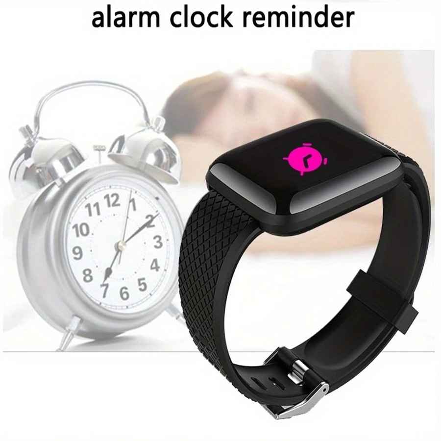 Reloj inteligente 116Plus D13 Y68 pulsera deportiva correr Monitor de Fitness seguimiento mensaje de ritmo cardíaco recordatorio hombres reloj inteligente mujer - Imagen 4
