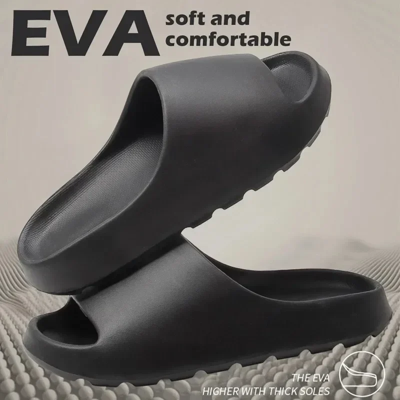Zapatillas de coco, sandalias de suela gruesa de nube, moda de verano, zapatillas de playa de fondo suave para hombres, sandalias para mujeres, chanclas EVA - Imagen 4