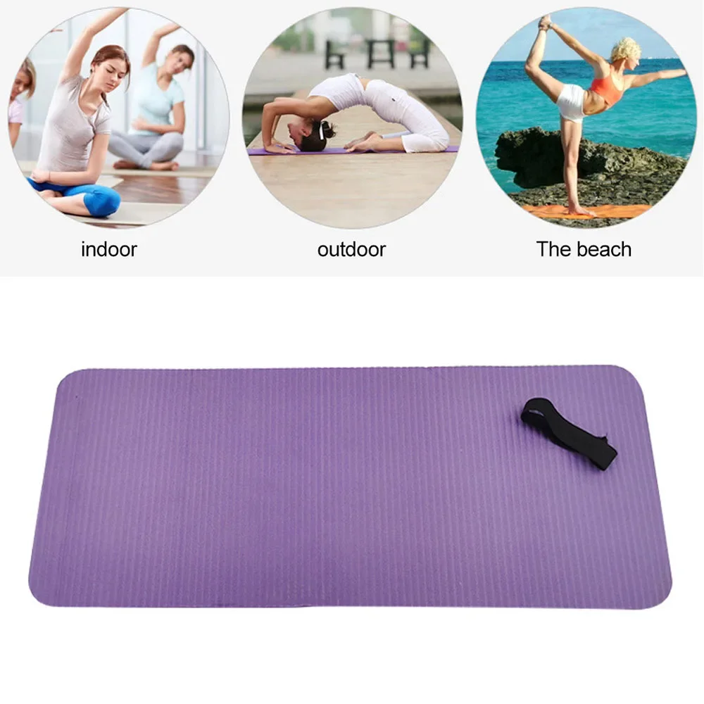Rodillera gruesa para Yoga, tapete antideslizante cómodo de 15MM para Fitness, gimnasio, Pilates en casa, soporte para entrenamiento, rodillas, codos, protección del suelo - Imagen 4