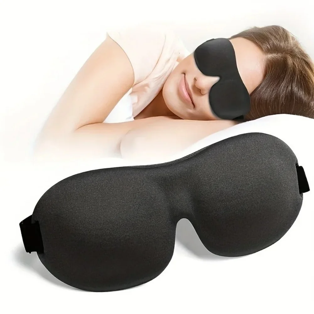 Máscara para dormir 3D con los ojos vendados, ayuda para dormir, máscara para ojos de espuma viscoelástica suave para dormir, bloqueo de viaje, cubierta para ojos ligera Slaapmasker - Imagen 7