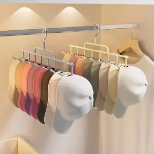 Organizador de gorros estilo Instagram con ganchos para colgar, se adapta a 8 gorras altas para dormitorio, armario, béisbol montado en la pared, 1 ud.