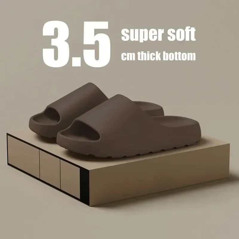 Zapatillas de coco, sandalias de suela gruesa de nube, moda de verano, zapatillas de playa de fondo suave para hombres, sandalias para mujeres, chanclas EVA - Imagen 7