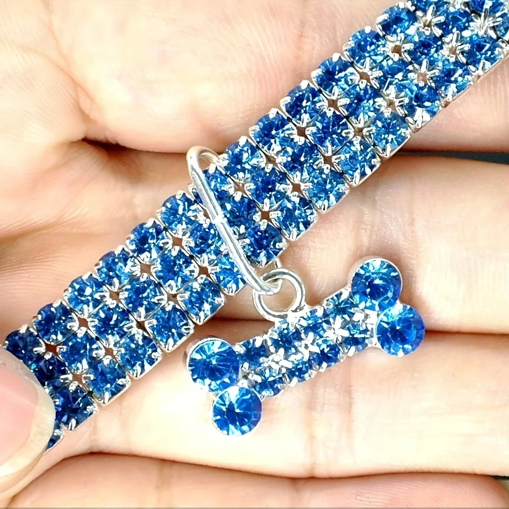 Collar ajustable para mascotas Bling Bone para perros pequeños y gatos, accesorio bonito y elegante para cachorros, añade estilo y glamour - Imagen 14