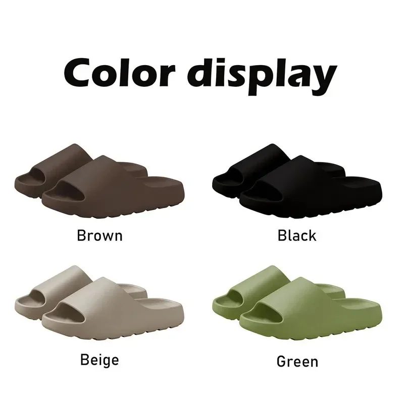 Zapatillas de coco, sandalias de suela gruesa de nube, moda de verano, zapatillas de playa de fondo suave para hombres, sandalias para mujeres, chanclas EVA - Imagen 5
