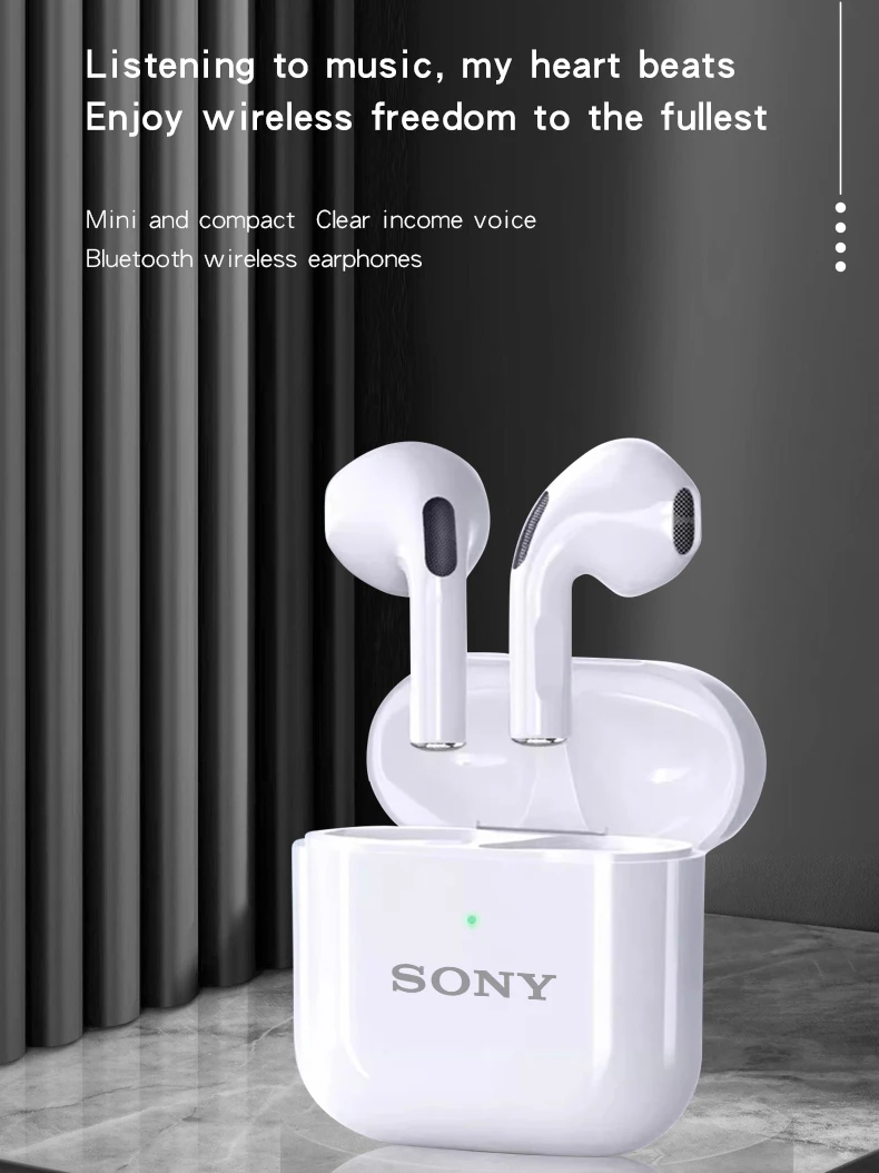 auriculares inalámbricos original Sony Pro4 Bluetooth verdaderos auriculares sonido HiFi baja latencia reducción de ruido auriculares para con micrófono - Imagen 7