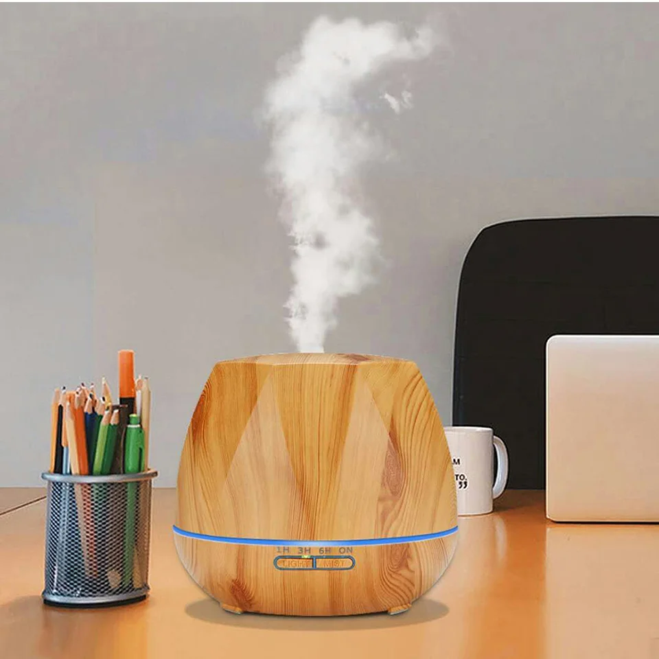 Difusor de aceites esenciales aromaterapia Humidificador de aire ultrasónico Control remoto automático Humidificador 300 500 1000ml - Imagen 25