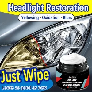 Restaurador de faros de coche, pulido, eliminador de arañazos, reparación, pasta de limpieza, elimina la oxidación, líquido para pulir faros