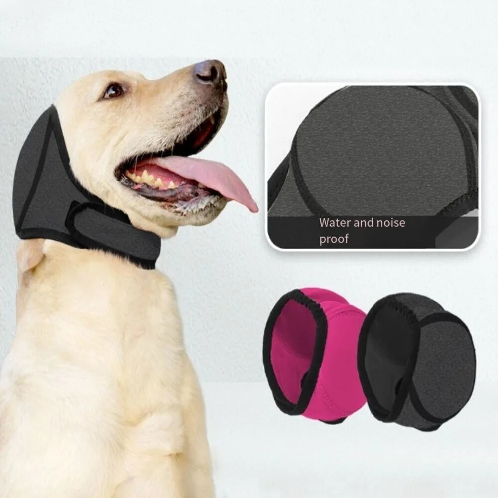 Protección auditiva para perros, orejeras calmantes con reducción de ruido, impermeable, calmante para perros, orejeras para perros a prueba de golpes