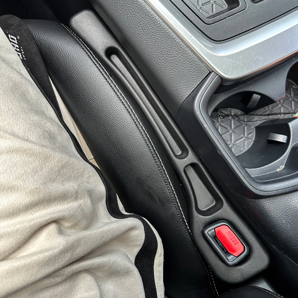Enchufe de costura lateral para espacio de asiento de coche, tira de relleno a prueba de fugas para todos los modelos de coche, cartera, soporte para teléfono, accesorios para coche - Imagen 6