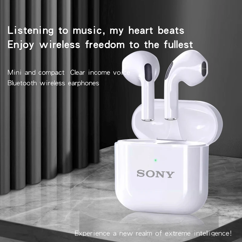 auriculares inalámbricos original Sony Pro4 Bluetooth verdaderos auriculares sonido HiFi baja latencia reducción de ruido auriculares para con micrófono - Imagen 3