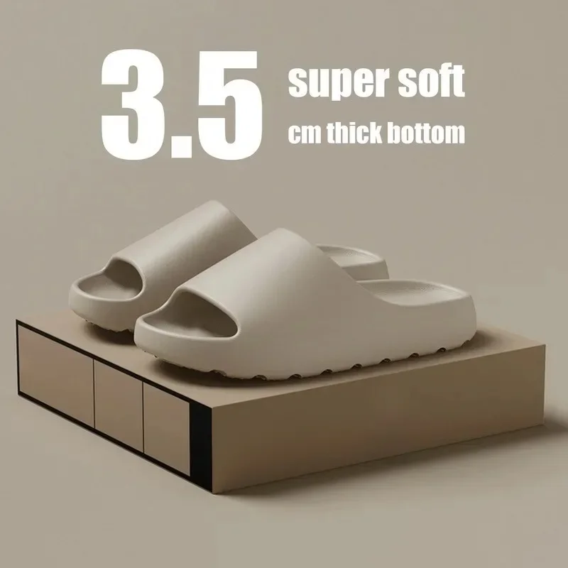 Zapatillas de coco, sandalias de suela gruesa de nube, moda de verano, zapatillas de playa de fondo suave para hombres, sandalias para mujeres, chanclas EVA - Imagen 9
