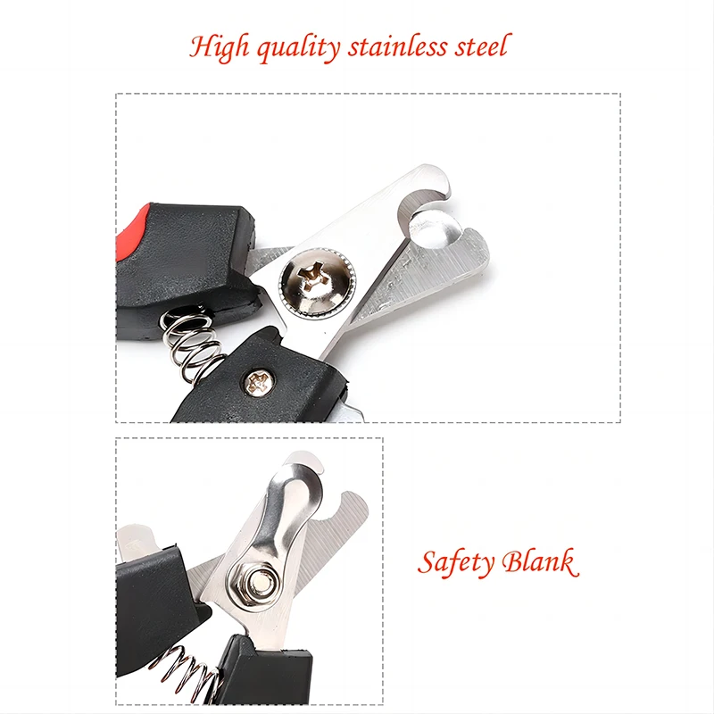 Cortauñas para mascotas con hoz, cortaúñas para perros grandes, tijeras de aseo de acero inoxidable, cortauñas multifuncional para gatos - Imagen 4