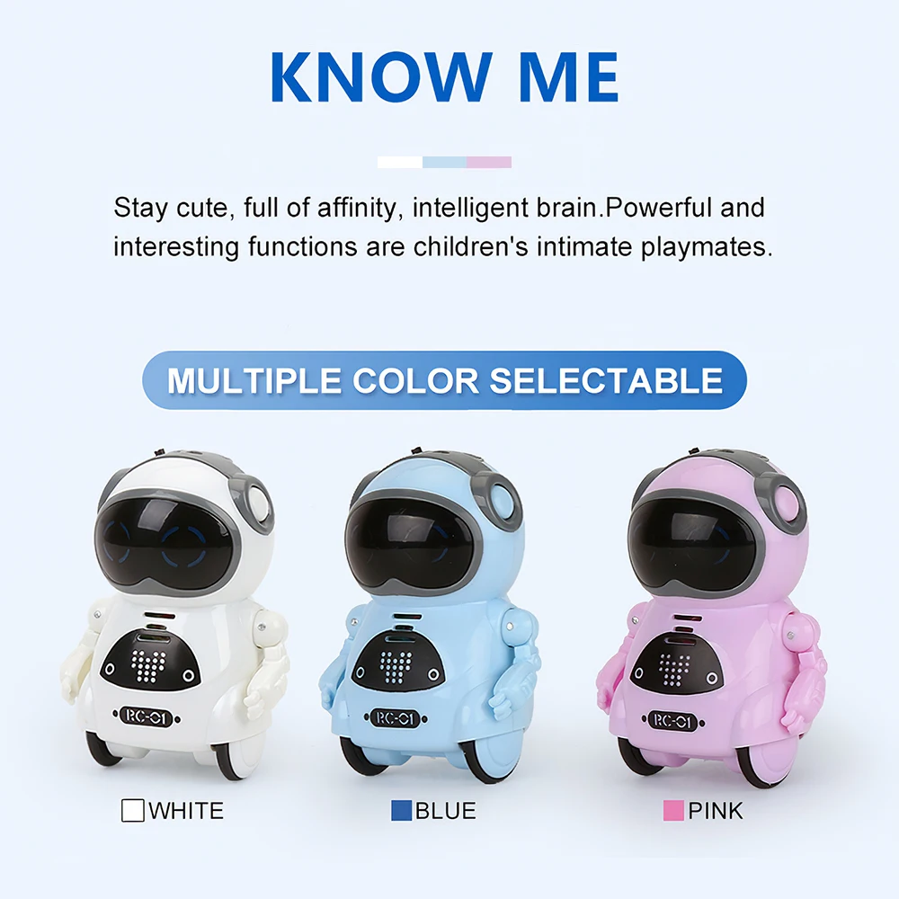 Robot de bolsillo de 939A para hablar, diálogo interactivo, reconocimiento de voz, grabación, cantar, bailar, contar historia, Mini Robot de juguete - Imagen 2