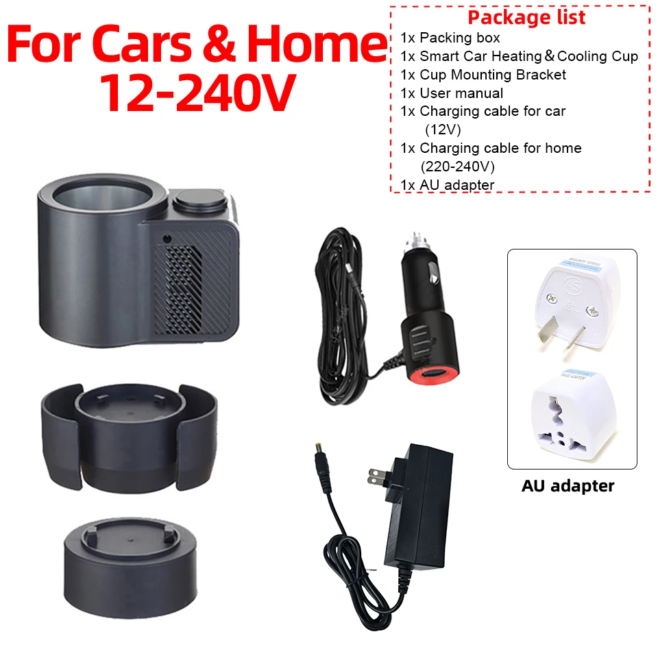 Taza de refrigeración inteligente 2 en 1 para coche, portavasos de 12V, Mini pantalla de visualización, taza de bebida, lata de bebida, taza de enfriamiento de bebidas para el hogar y el coche - Imagen 11