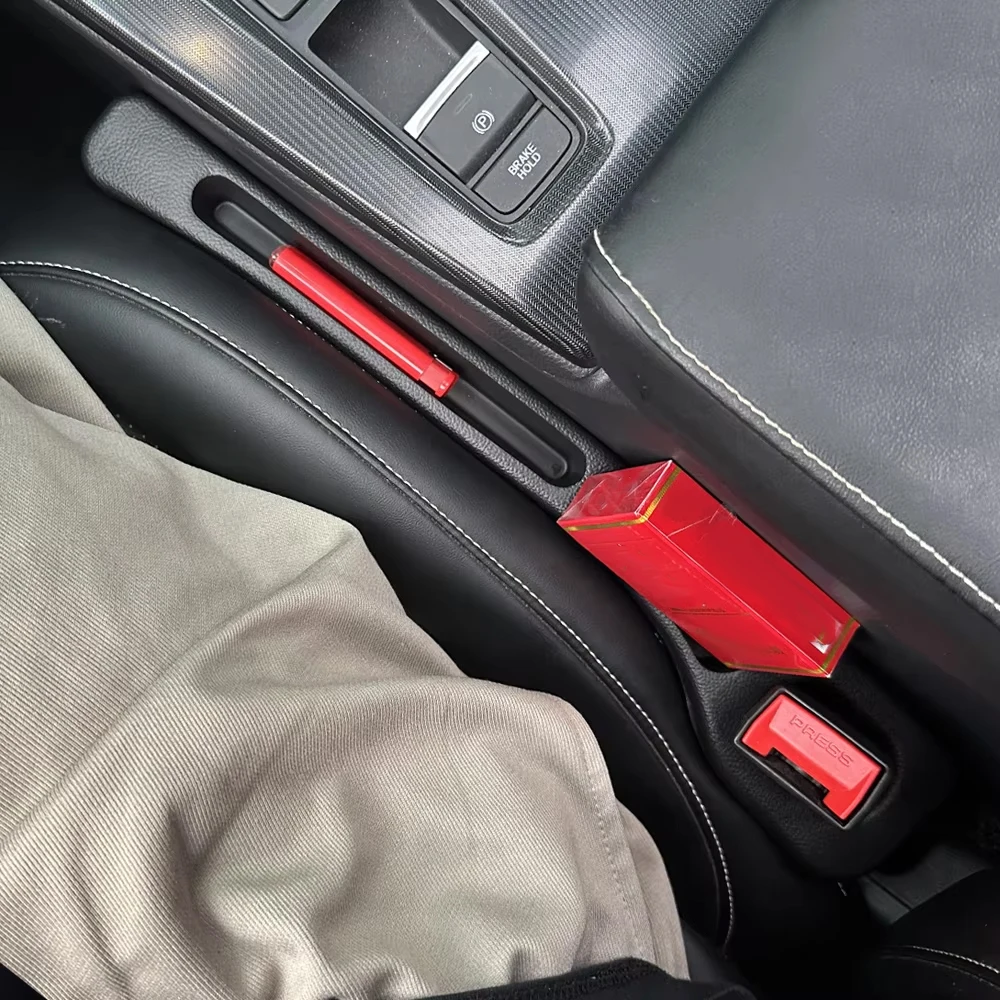 Enchufe de costura lateral para espacio de asiento de coche, tira de relleno a prueba de fugas para todos los modelos de coche, cartera, soporte para teléfono, accesorios para coche - Imagen 3
