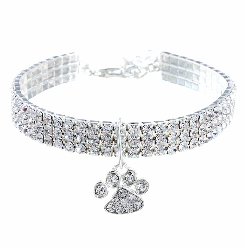 Collares de cuello de perro de circón brillante, collar de cadena extendida de aleación duradera para mascotas pequeñas y medianas, regalos de fiesta rosa, collar para perros y gatos - Imagen 7