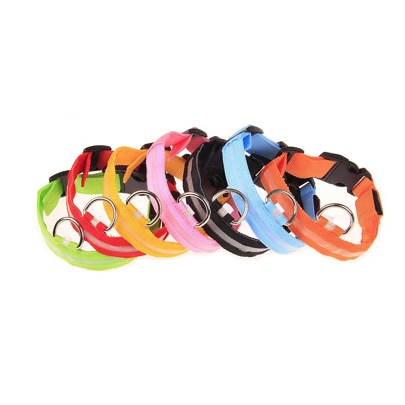 Correa LED de nailon para perro, seguridad nocturna, parpadeante, que brilla en la oscuridad, luminosa, fluorescente, para mascota - Imagen 14
