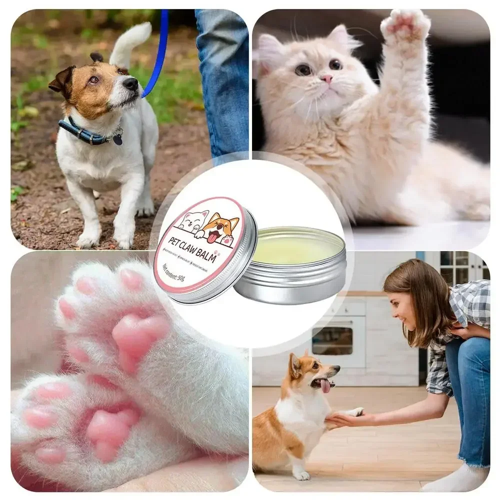 Crema hidratante para pies de mascotas, 50g, crema para patas de gato para el hogar, pata de perro, pata de gato, cuidado de invierno, crema hidratante para pies de perro - Imagen 11
