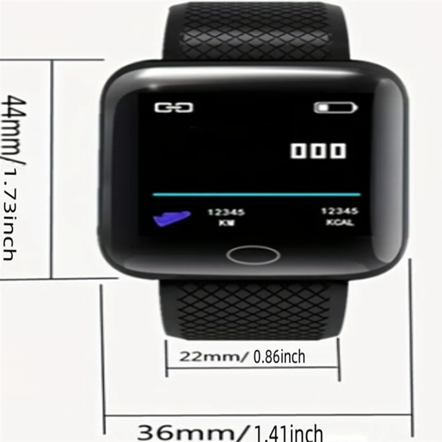 Reloj inteligente 116Plus D13 Y68 pulsera deportiva correr Monitor de Fitness seguimiento mensaje de ritmo cardíaco recordatorio hombres reloj inteligente mujer - Imagen 23