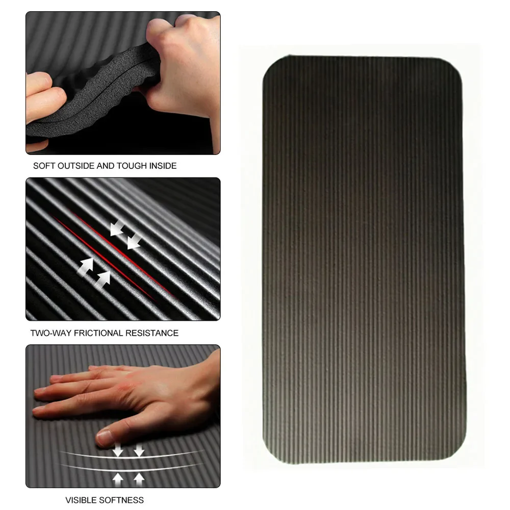 Rodillera gruesa para Yoga, tapete antideslizante cómodo de 15MM para Fitness, gimnasio, Pilates en casa, soporte para entrenamiento, rodillas, codos, protección del suelo - Imagen 3
