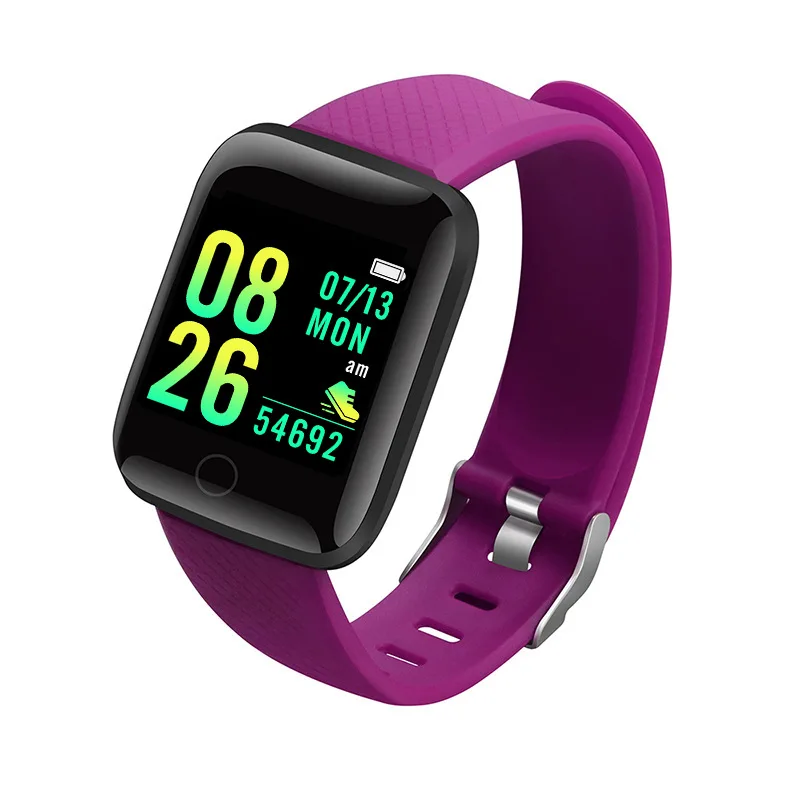 Reloj inteligente 116Plus D13 Y68 pulsera deportiva correr Monitor de Fitness seguimiento mensaje de ritmo cardíaco recordatorio hombres reloj inteligente mujer - Imagen 11