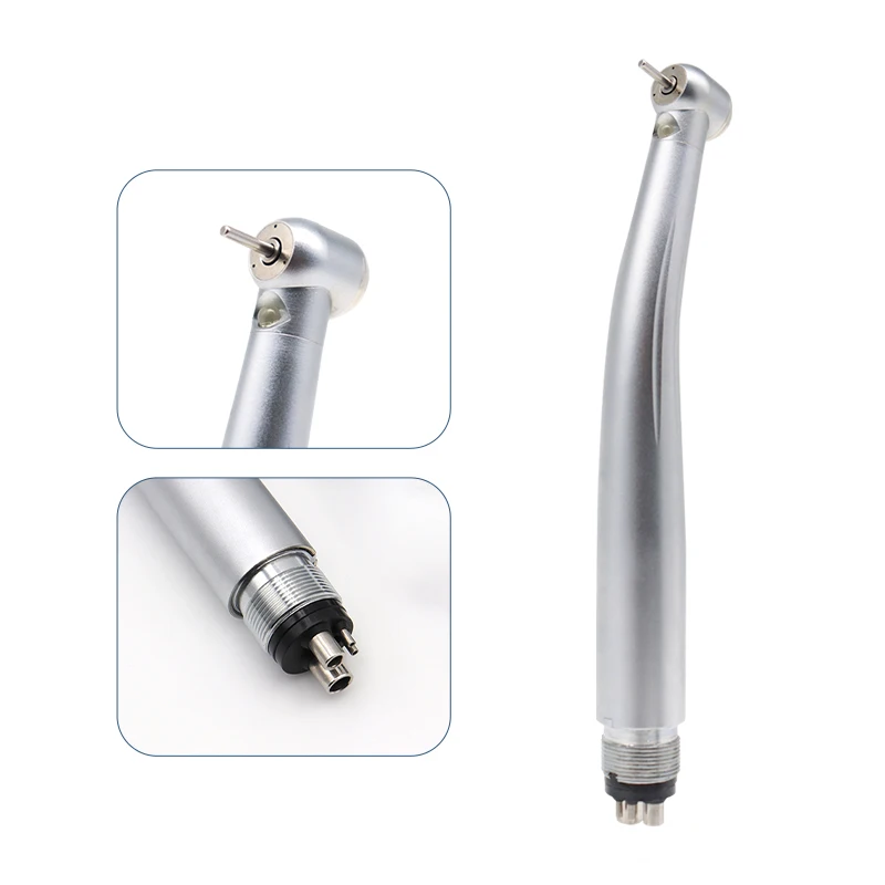 Pieza de mano Dental LED, pulsador de alta velocidad, 3 rodamientos de cerámica con luz de pulverización de agua, puntas de odontología, turbina de aire, bolígrafos de alta rotación - Imagen 7