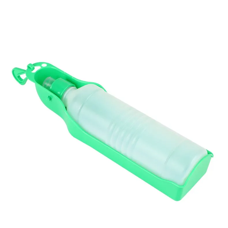 Botella de agua para perros de 250ml/500ml, botella de agua portátil de plástico para mascotas, tazón alimentador de agua potable para viajes al aire libre, cuencos plegables para perros - Imagen 8