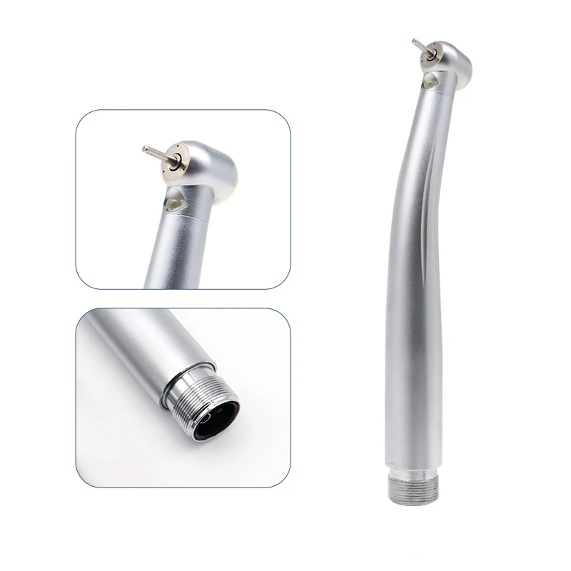 Pieza de mano Dental LED, pulsador de alta velocidad, 3 rodamientos de cerámica con luz de pulverización de agua, puntas de odontología, turbina de aire, bolígrafos de alta rotación - Imagen 8