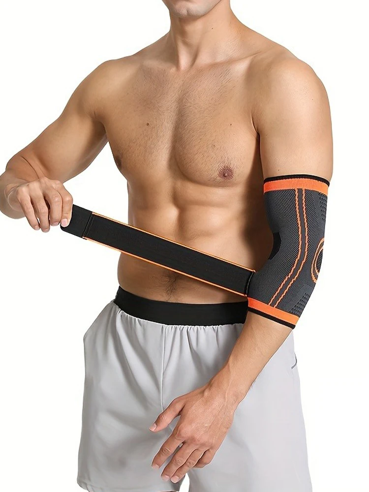 Protector de codo deportivo para hombres y mujeres, funda protectora para brazo, correa para cinturón de codo de tenis, bobinado presurizado, 1 ud. - Imagen 7