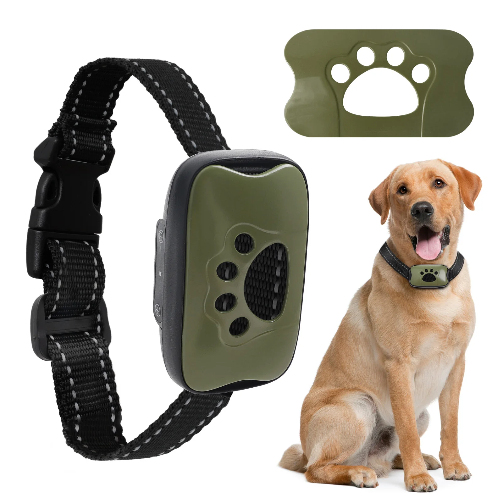 Dispositivo antiladridos para perros, Collar de entrenamiento para perros recargable por USB, Collar ultrasónico antiladridos con vibración para dejar de ladrar - Imagen 11