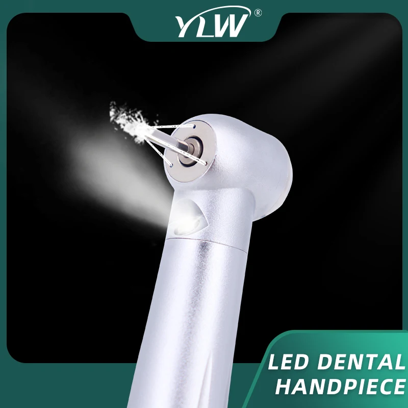 Pieza de mano Dental LED, pulsador de alta velocidad, 3 rodamientos de cerámica con luz de pulverización de agua, puntas de odontología, turbina de aire, bolígrafos de alta rotación - Imagen 9