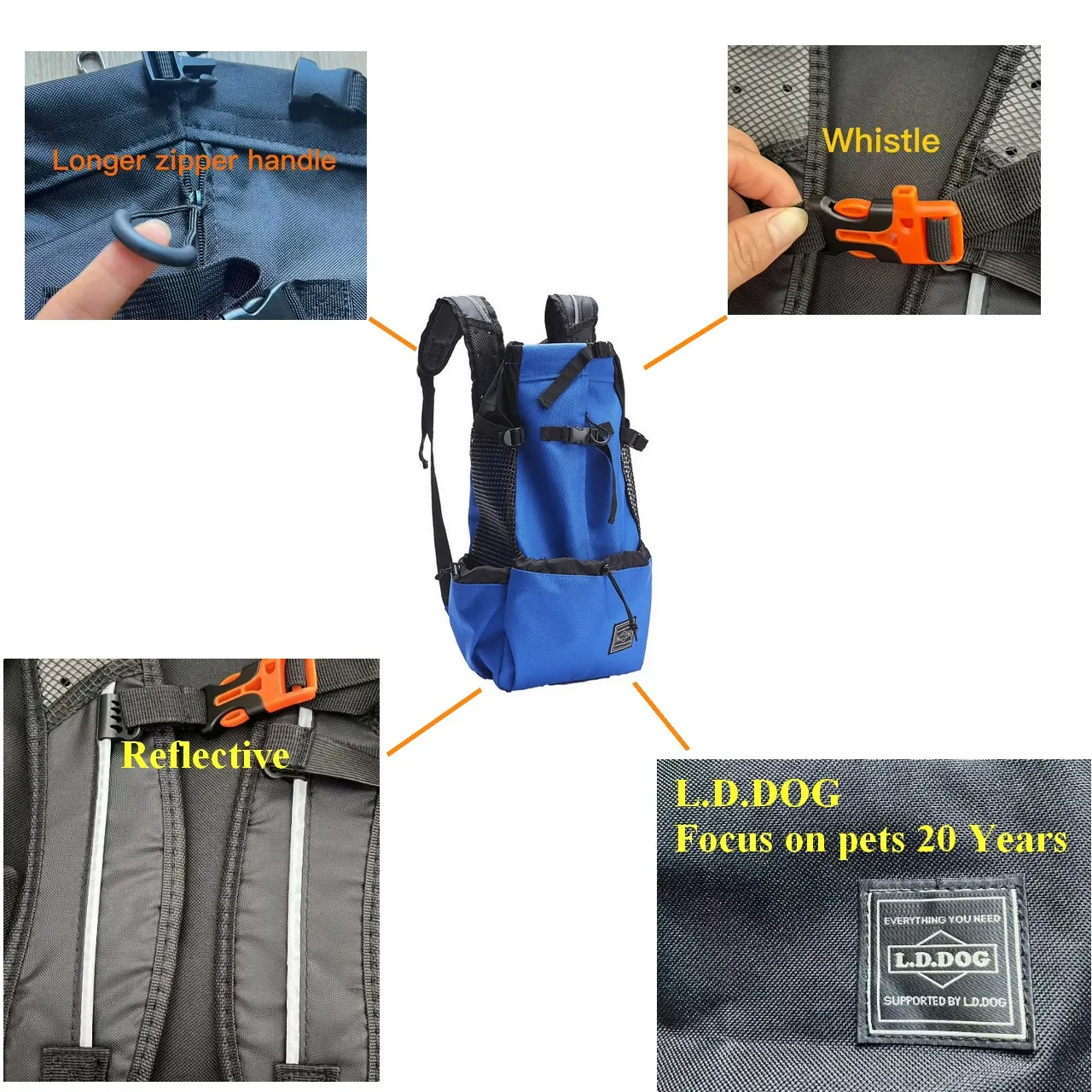 Mochila de viaje para transportar mascotas, bolsa de malla transpirable para deportes al aire libre, bicicleta, motocicleta, senderismo, envío directo - Imagen 5